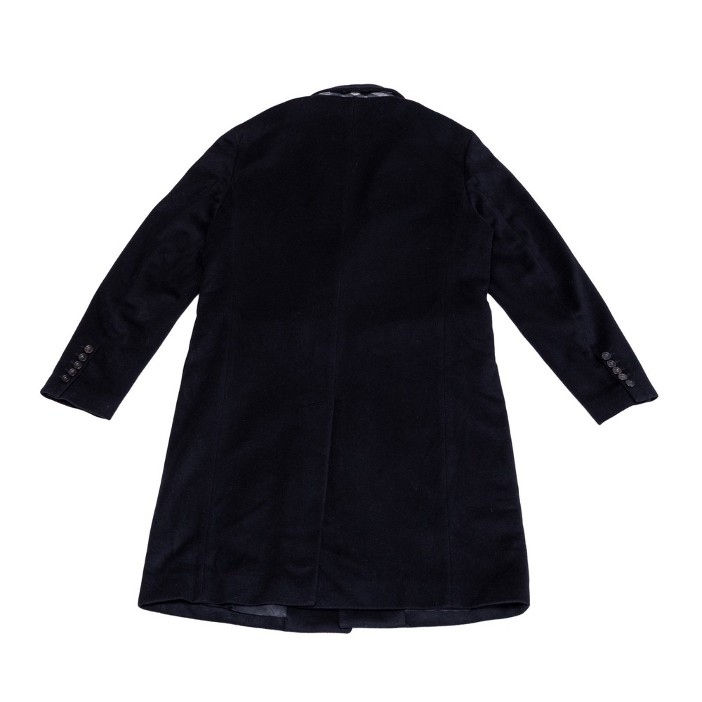 Burberry London Black Wool Cashmere Overcoat Mens Size 52 / L Long Coat - Picture 4 of 12